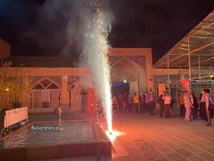 نور افشانی و ایستگاه صلواتی در شهرکرد