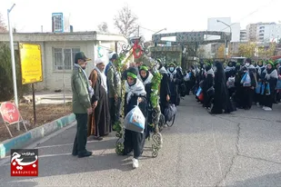 اعزام ۹۰&nbsp; نفر از دانش&zwnj;آموزان بسیجی خواهر نهاوند به راهیان نور جنوب