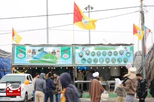 خدمات&zwnj;رسانی موکب کتائب سیدالشهدای عراق به زائران مهدوی در ایام نیمه شعبان
