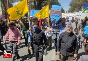 شکوه حضور اردبیلی&zwnj;ها در راهپیمایی روز قدس/&zwnj; تاکید مردم بر نابودی اسرائیل