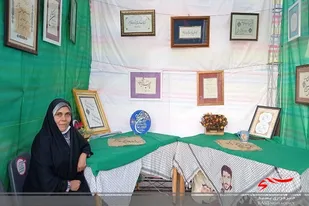 نمایشگاه انفرادی هنرمندی بسیجی در تبریز پایان یافت