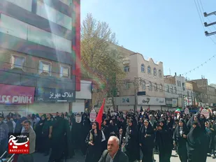 راهپیمایی روز قدس در شهرستان نظرآباد برگزار شد+تصاویر