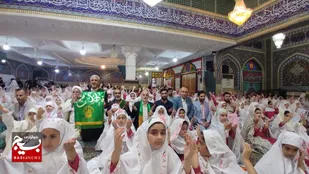 جشن تکلیف ۳۵۰ دانش آموزان آستانه اشرفیه در دهه کرامت
