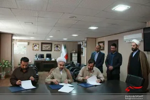 بسیج مهندسین با اداره کل اوقاف و امور خیریه تفاهم نامه همکاری و هم افزایی امضاء کردند+تصاویر