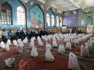تهیه و توزیع ۱۰۰ بسته معیشتی به همت پایگاه امام هادی (ع) شاهرود+ تصاویر