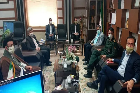قرارگاه پدافند زیستی شهرستان شازند در مقابله با ویروس کرونا با حضور فرماندار و معاونین و مسئولین شهرستان در جلسه ویدئو کنفرانس به ریاست استاندار استان مرکزی
