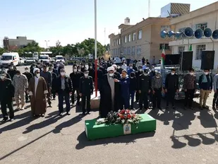پیکر جانباز شهید مدافع حرم در کاشان تشییع شد