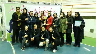 قهرمانی والیبال دانشجویان دختر دانشگاه آزاد اسلامی شاهرود در استان