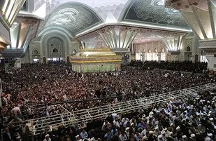 حضور ۸۰ نفر از نخبگان بسیج جامعه پزشکی استان قم در مراسم ارتحال امام