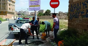 اجرای طرح اصلاح ترافیکی خیابان های کهریزک
