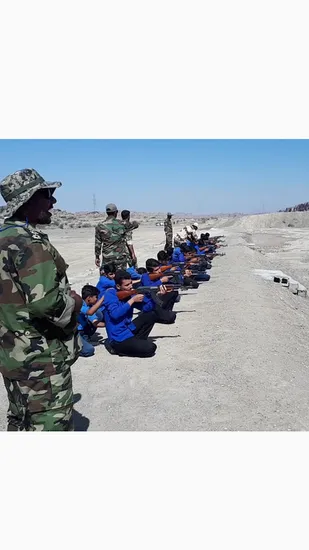 برگزاری ارودی عملی آمادگی دفاعی بسیج دانش آموزی در میناب