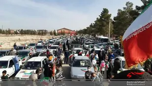 غریو مرگ بر آمریکا در خیابان شهر سرخه پیچید