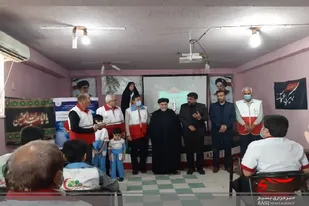 آئین تجلیل از امدادگران جمعیت هلال احمر شهرستان تنگستان برگزار شد