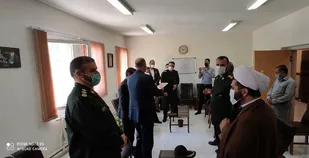 دیدار مسئول نمایندگی ولی فقیه سپاه ناحیه کرمانشاه با فرهنگیان