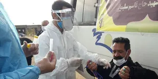 خادمان طرح شهید سلیمانی در میدان بار شاهرود