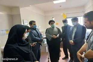 عیادت جمعی از مسئولین اسدآباد از مسمومین حادثه چنارعلیا