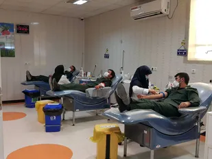 اهدای خون بسیج اقشار سپاه فتح کهگیلویه و بویراحمد در روز ولادت باب الحوائج