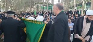 برگزاری عزای خادم الرضا با حضور خادمان حرم مطهر رضوی در بیرجند