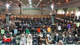 حضور باشکوه بسیجیان در نماز عبادی&zwnj;سیاسی جمعه شهرستان رامسر
