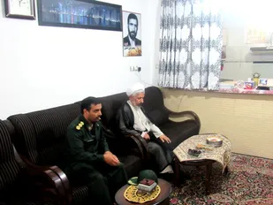 دیدار مسئول نمایندگی ولی فقیه ناحیه گرگان با خانواده سردار شهید محمد تقی صلبی