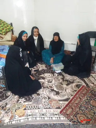 دیدار با خانواده شهید جمعه محمودی در بخش ارمند