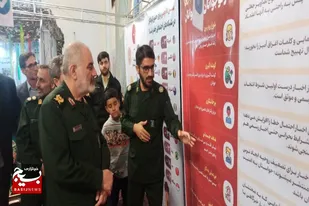 بازدید فرمانده سپاه انصارالحسین (ع) همدان از نمایشگاه دستاوردهای بسیج در درگزین