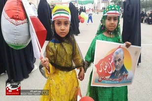 راهپیمایی باشکوه ۲۲بهمن در بخش شنبه و طسوج شهرستان دشتی