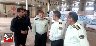 بازدید رئیس پلیس فتا فراجا از پایانه مرزی چذابه