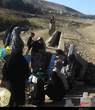 بحران کم آبی در دو روستای میامی/عزاداری با لب های تشنه +تصاویر