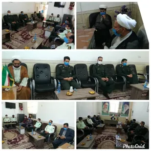دیدار نیروهای نظامی و انتظامی شهرستان کوهبنان با امام جمعه