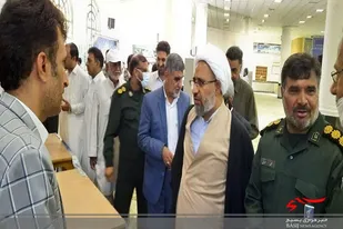 برگزاری میز خدمت جهادی در شهرستان ایرانشهر