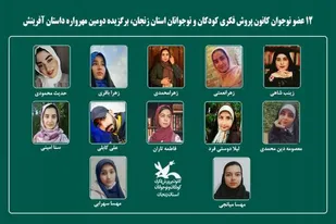 درخشش ۱۲ عضو کانون پرورش فکری زنجان در دومین مهرواره داستان آفرینش