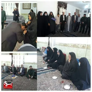 دیدار با خانواه شهید رضا پنجی زاده توسط سازمان بسیج فرهنگیان استان کرمان
