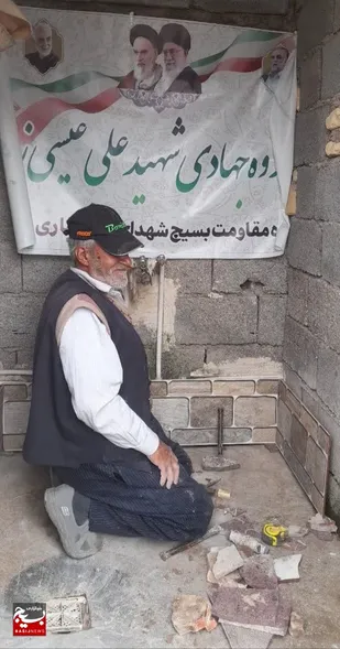 تامین مصالح و تعمیرات خانه نیازمندان در اردوی جهادگران آبادان