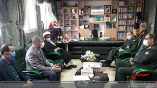 دیدار مسئولان خدمات درمانی با فرمانده سپاه کربلا+ عکس