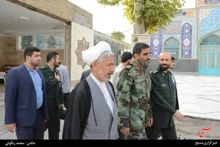 حضور سردار عروج از گلزار تا یادواره شهدای مسجد امیر(ع)گرگان