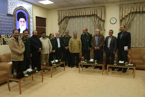 دیدار سردار غیب پرور با مسئول قرارگاه فرهنگی اجتماعی حضرت بقیه الله (عج)