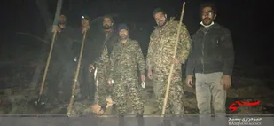 مهار آتش سوزی ارتفاعات روستای شور توسط   نیروهای بسیج مردمی