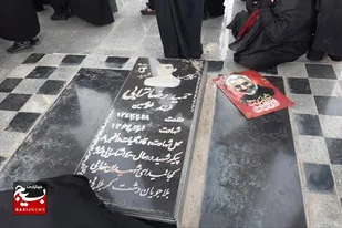 غبارروبی مزار شهدای گمنام باحضور خواهران بسیجی گردان کوثر اسدآباد