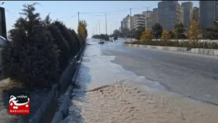 ترکیدگی لوله انتقال آب شهر اردبیل مهار شد
