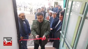 آیین افتتاحیه پایگاه مقاومت بسیج شهدای روستای انداده جوین + تصویر