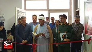 آیین افتتاح اولین نمایشگاه نقاشی سیاه قلم در شهر وردنجان