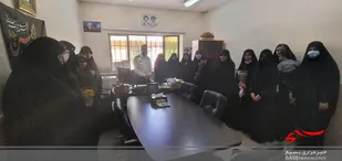 حضور فرمانده و ارکان گردان کوثر و مسئول بسیج جامعه زنان سمنان در اداره گذرنامه سمنان(پلیس امنیت اخلاقی)