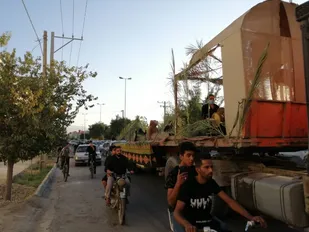 نمایش صحنه هایی از  عاشورا در محدوده حوزه مقاومت بسیج روح الله