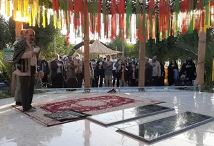 "ادای احترام به شهدای گمنام" پایان کار کاروان راهیان نور پیشوا