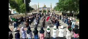 سرود "سلام فرمانده" در  دبستان شمس گرمسار