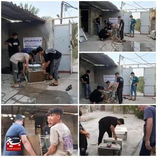 برگزاری اردوی یک روزه جهادی در روستای کریم آباد هندیجان