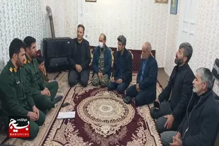 دیدار فرمانده سپاه ناحیه رزن با بسیجیان دمق و روستای قراکند