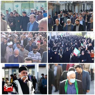 گزارش تصویری از راهپیمایی مردم ایذه در محکومیت حادثه تروریستی کرمان