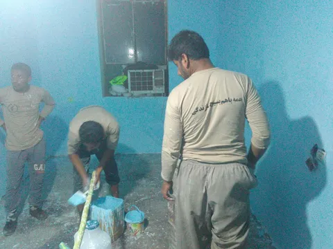 حیات بخشیدن به خانواده شهید قنبری با همت گروه جهادی